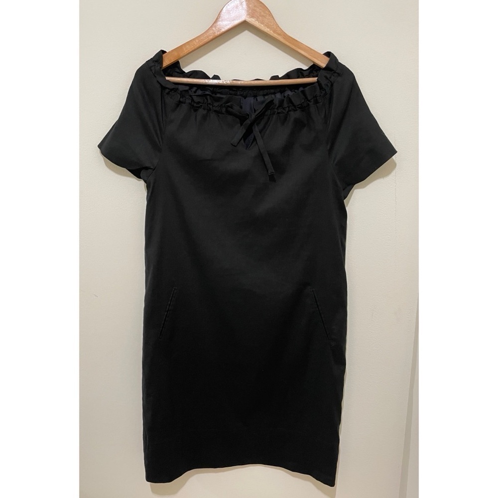 EUC Context Women's Black Shift Dress, Size 8